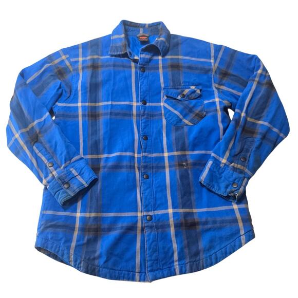 Nike Other - Nike 6.0 Plaid Flannel Shirt Mens Medium Blue Thrashed Grunge Skate